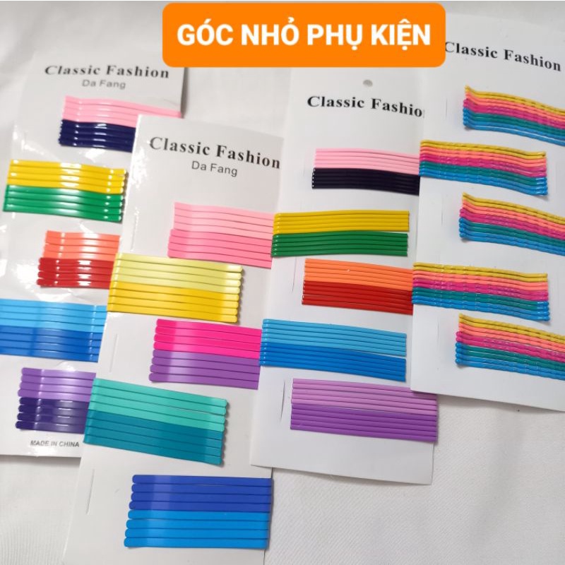 Set nhiều kẹp tóc sắc màu loại 1