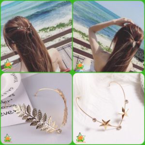 Cài tóc kim loại tiểu thư  xinh đẹp